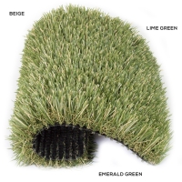 Synthetic Turf Sample 3-color blades, diamond blade. Natural Blend grass product.