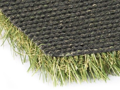 Natural Blend Synthetic Turf - Premium Backing. Allows ideal drainage and dimensional stability.