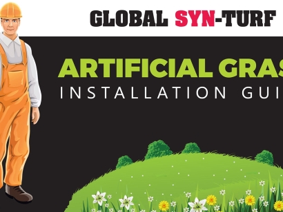 Artificial grass installation guide, install synthetic turf DIY, how to install fake grass.