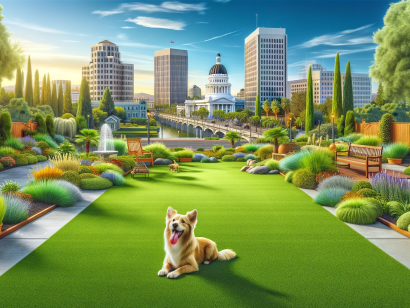 Sacramento, California artificial grass for dogs, synthetic lawn