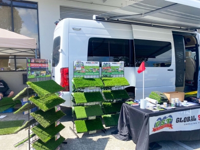 Santa Fe Springs, California Global Syn-Turf Training & Certification Event -Turf Samples