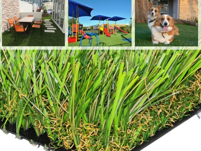 Super Natural-60 artificial grass designed for landscape lawns patios pets parks training sports.